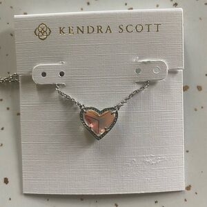 Kendra Scott Ari Heart‎ Dichroic Glass Necklace